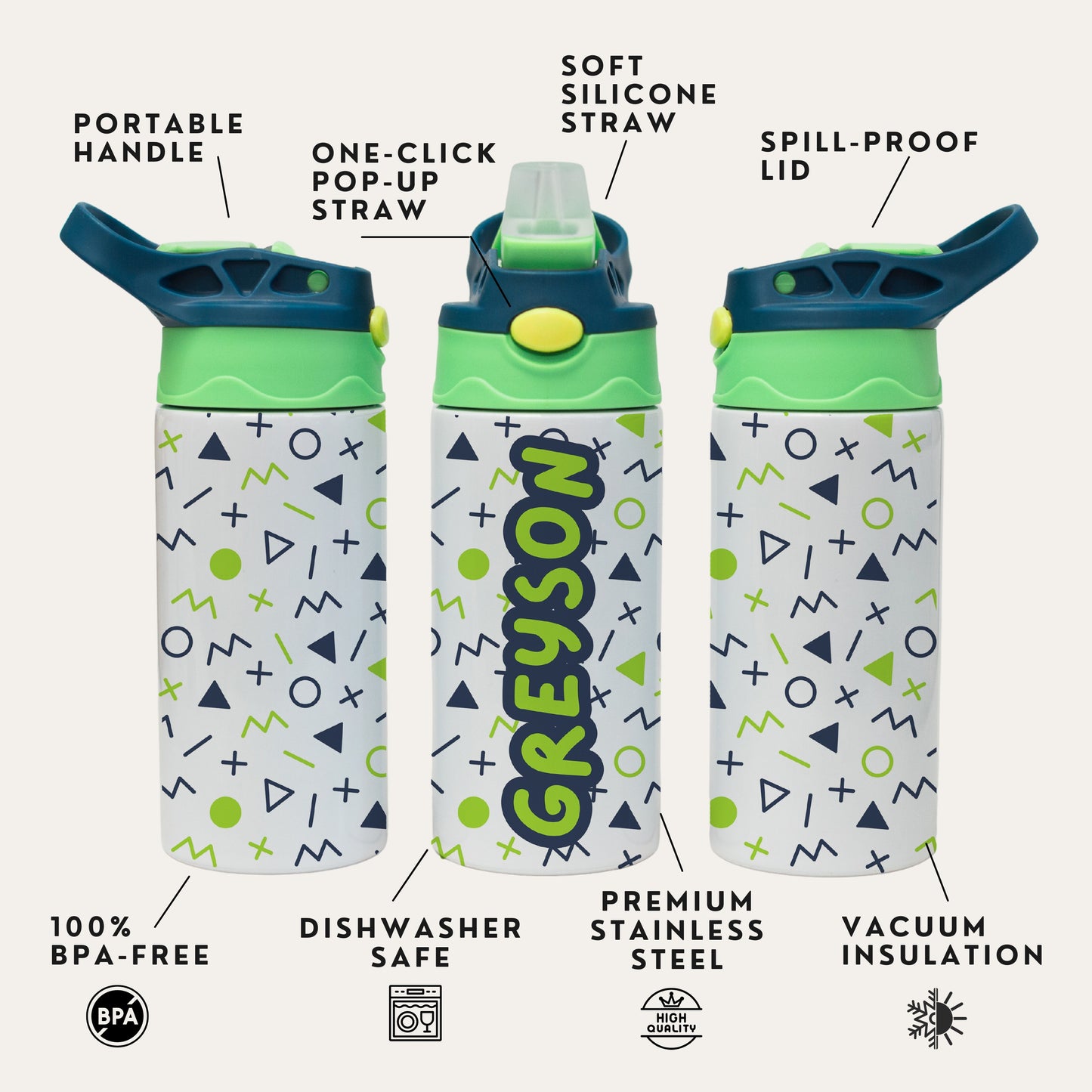 Doodle Delight Kids Water Bottle