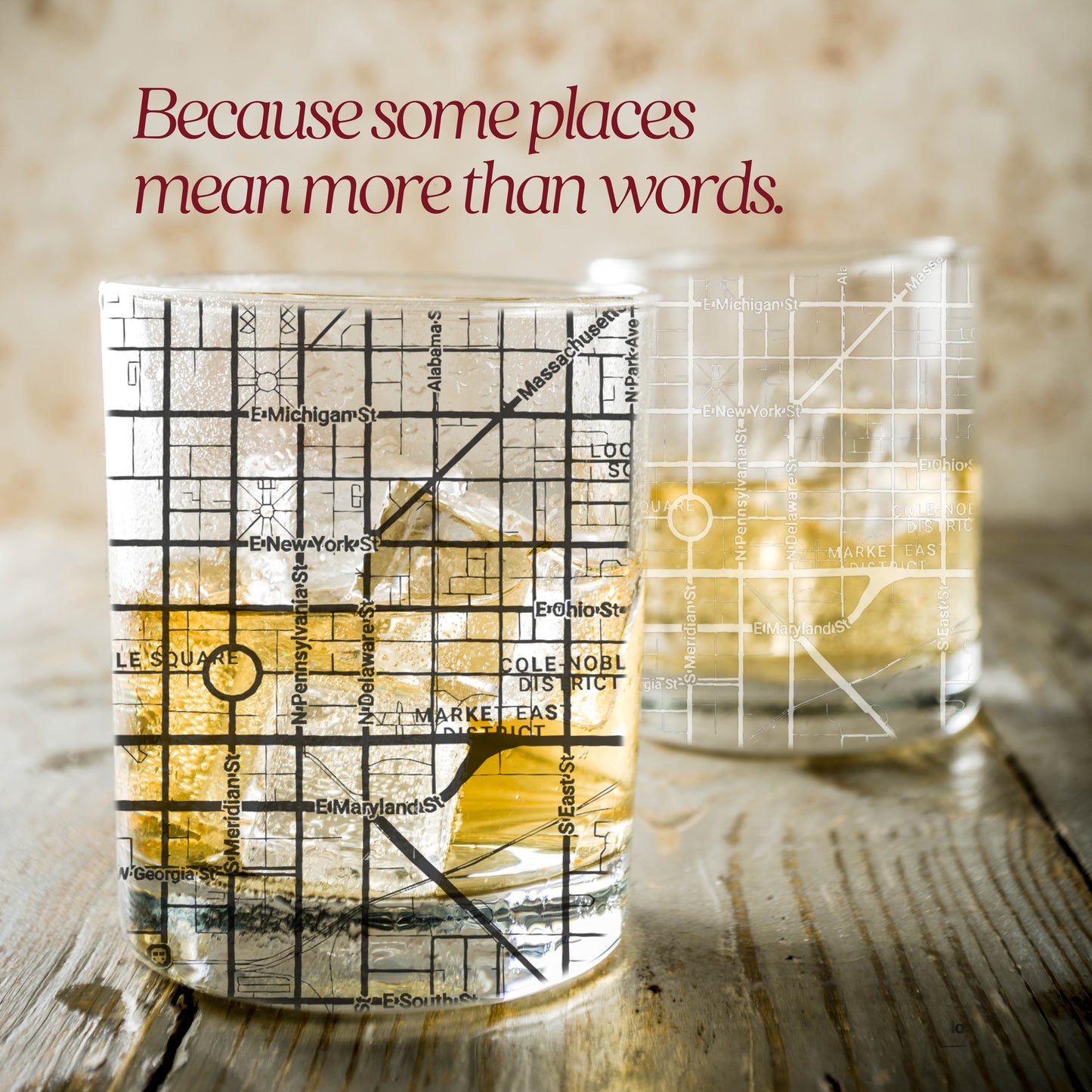 Personalized Map Glass