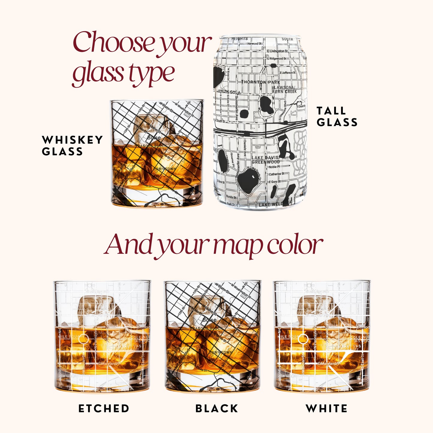 Personalized Map Glass