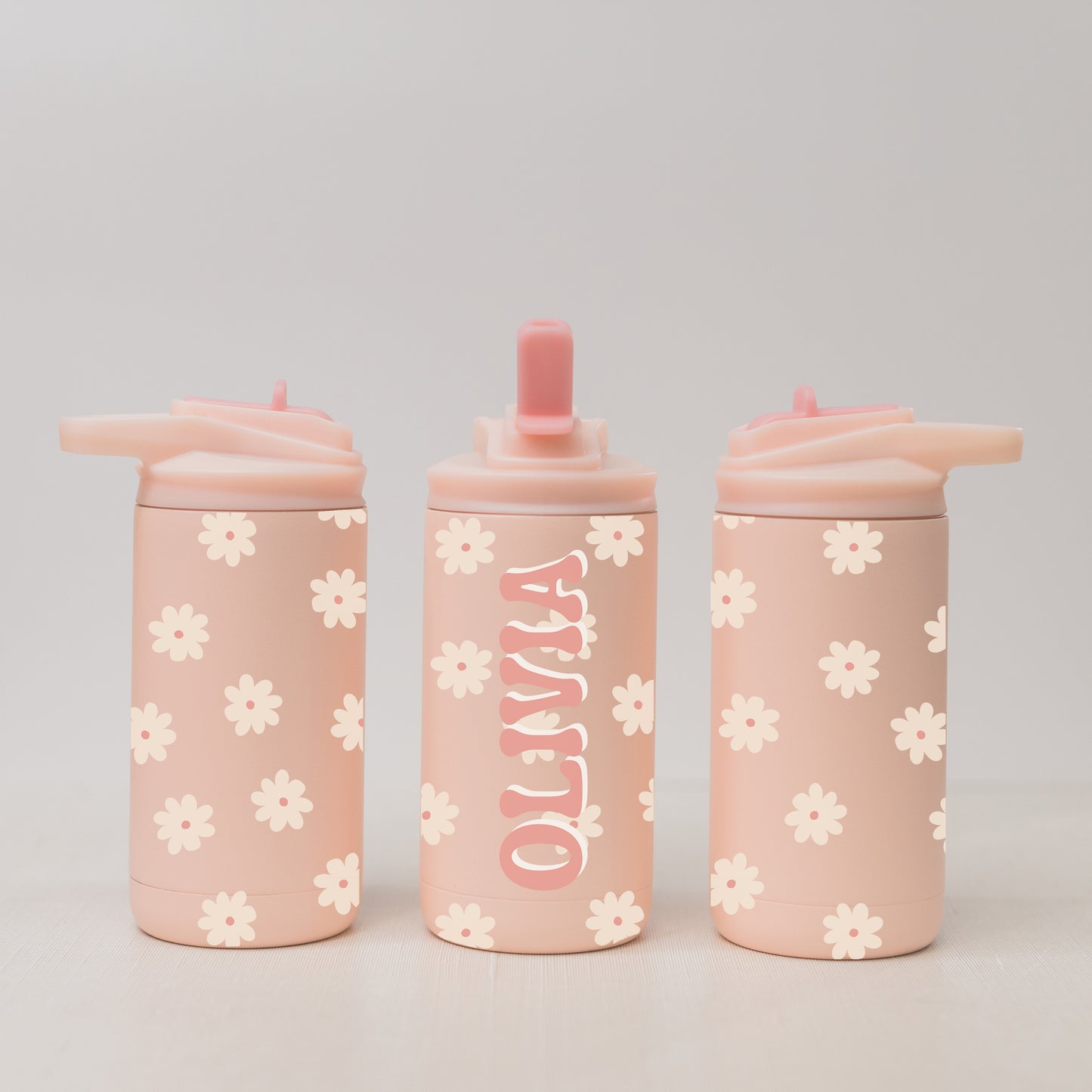 Personalized Daisy Water Bottle