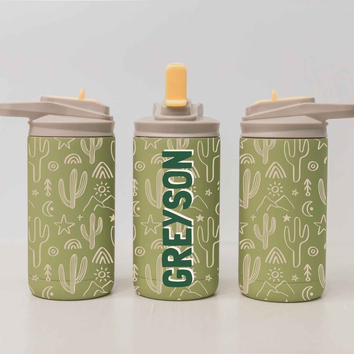 Personalized Desert Cactus Water Bottle