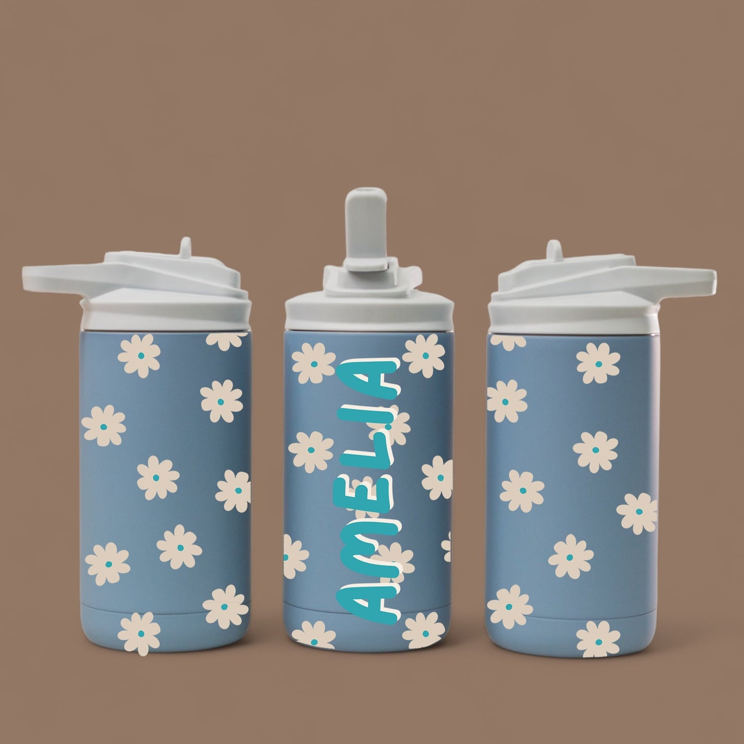 Personalized Daisy Water Bottle