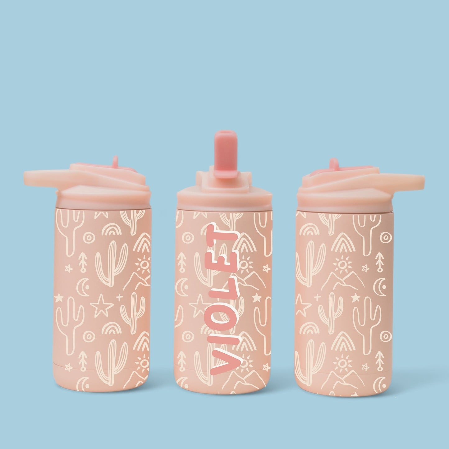 Personalized Desert Cactus Water Bottle