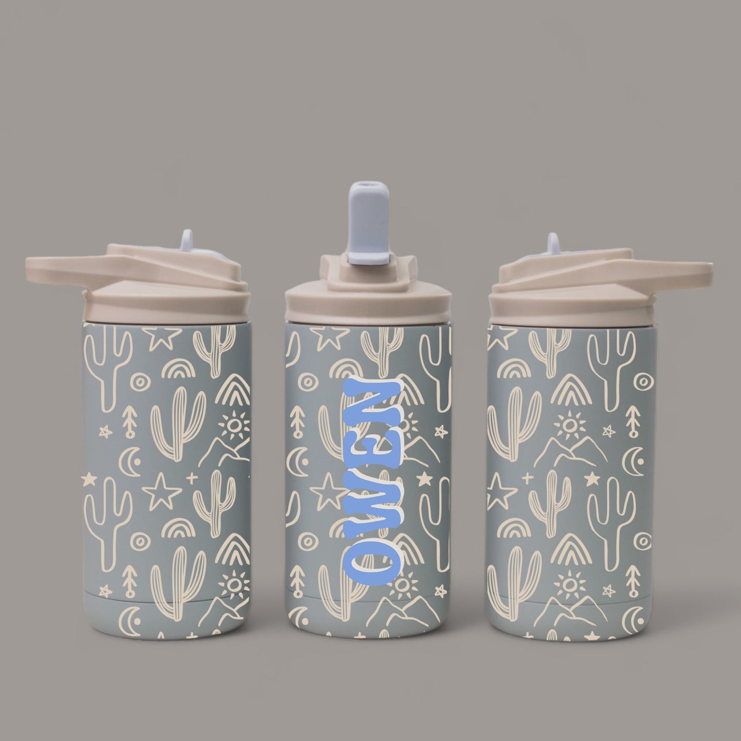 Personalized Desert Cactus Water Bottle