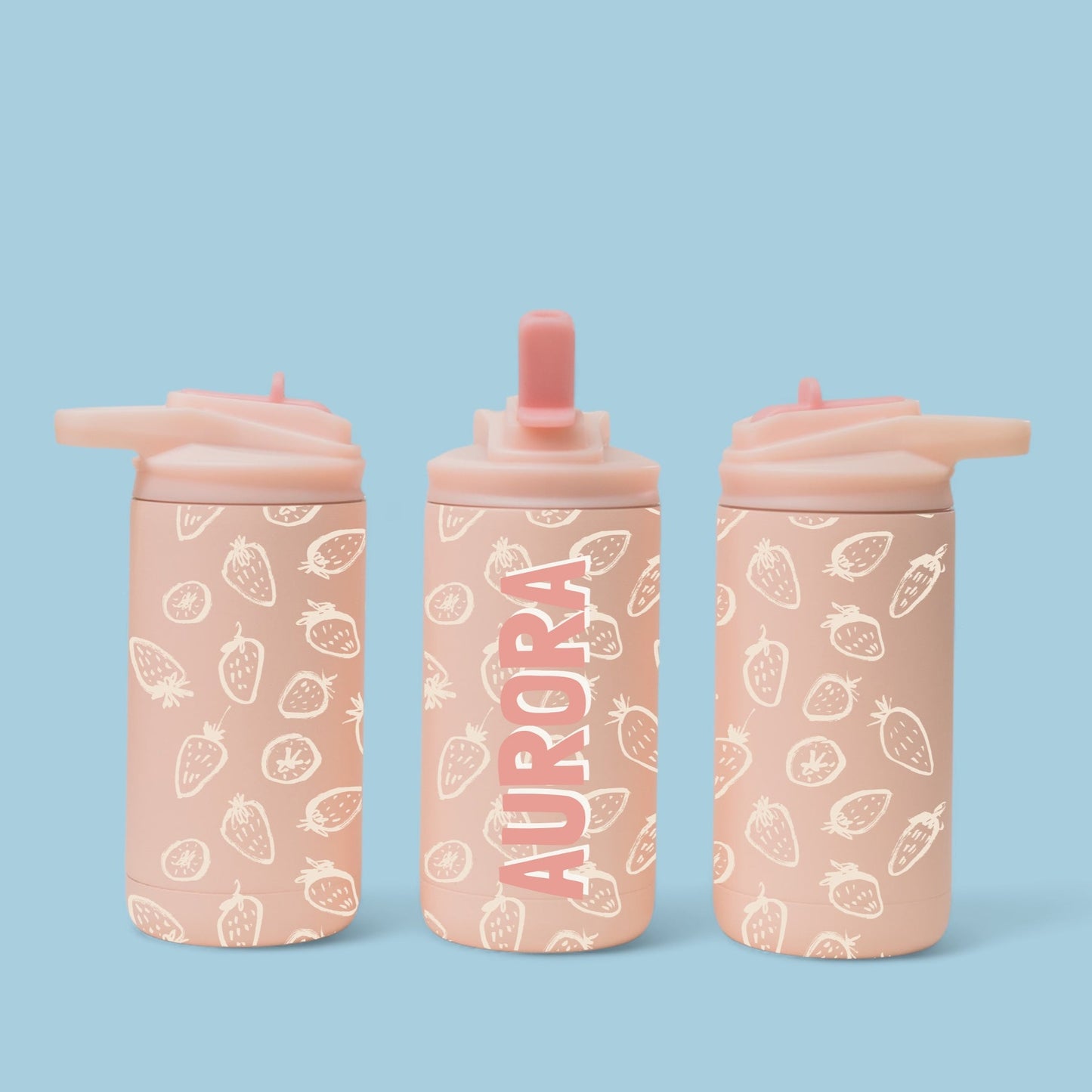 Personalized Strawberry Refresher Water Bottle