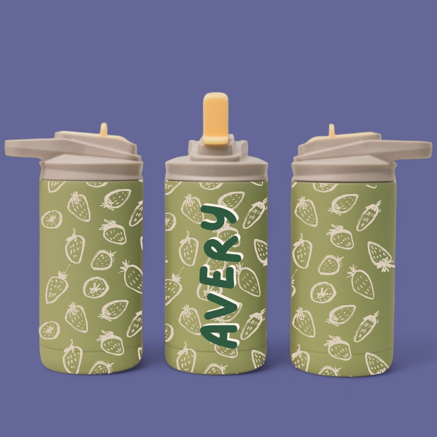 Personalized Strawberry Refresher Water Bottle