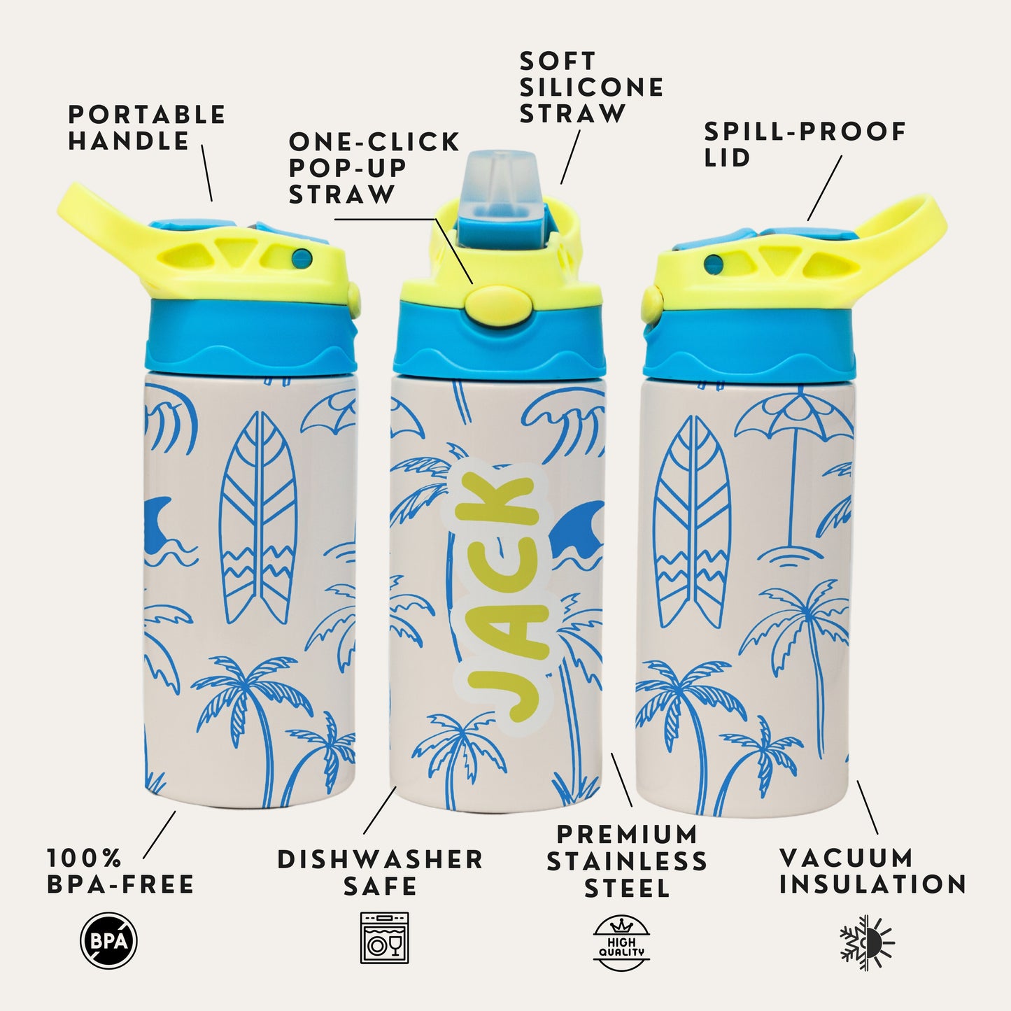 Tropic Wave Kids Water Bottle