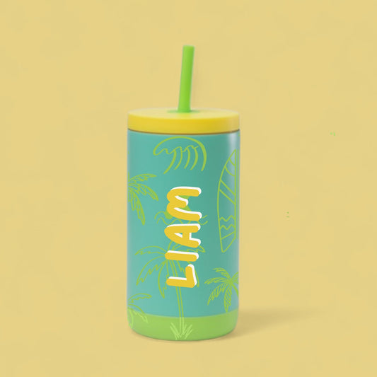 Personalized Tropical Beach Tumbler