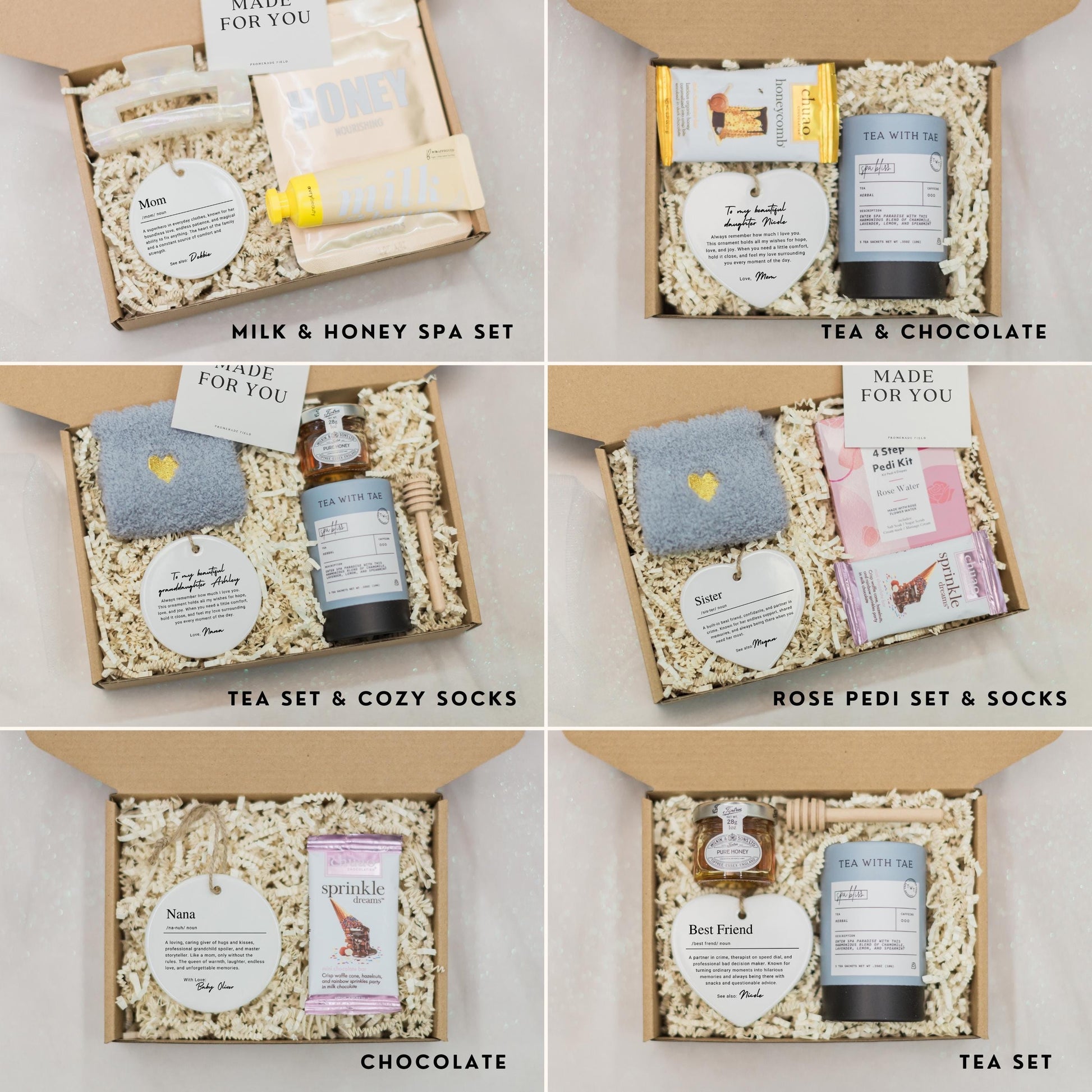 Personalized Neighbor Ornament, Custom Ceramic Ornament with Name Definition, Neighbor Christmas Gift, Friendship Keepsake Gift for Neighbor