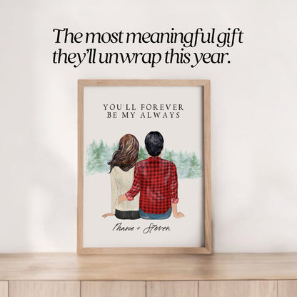 Custom Couple Portrait Print