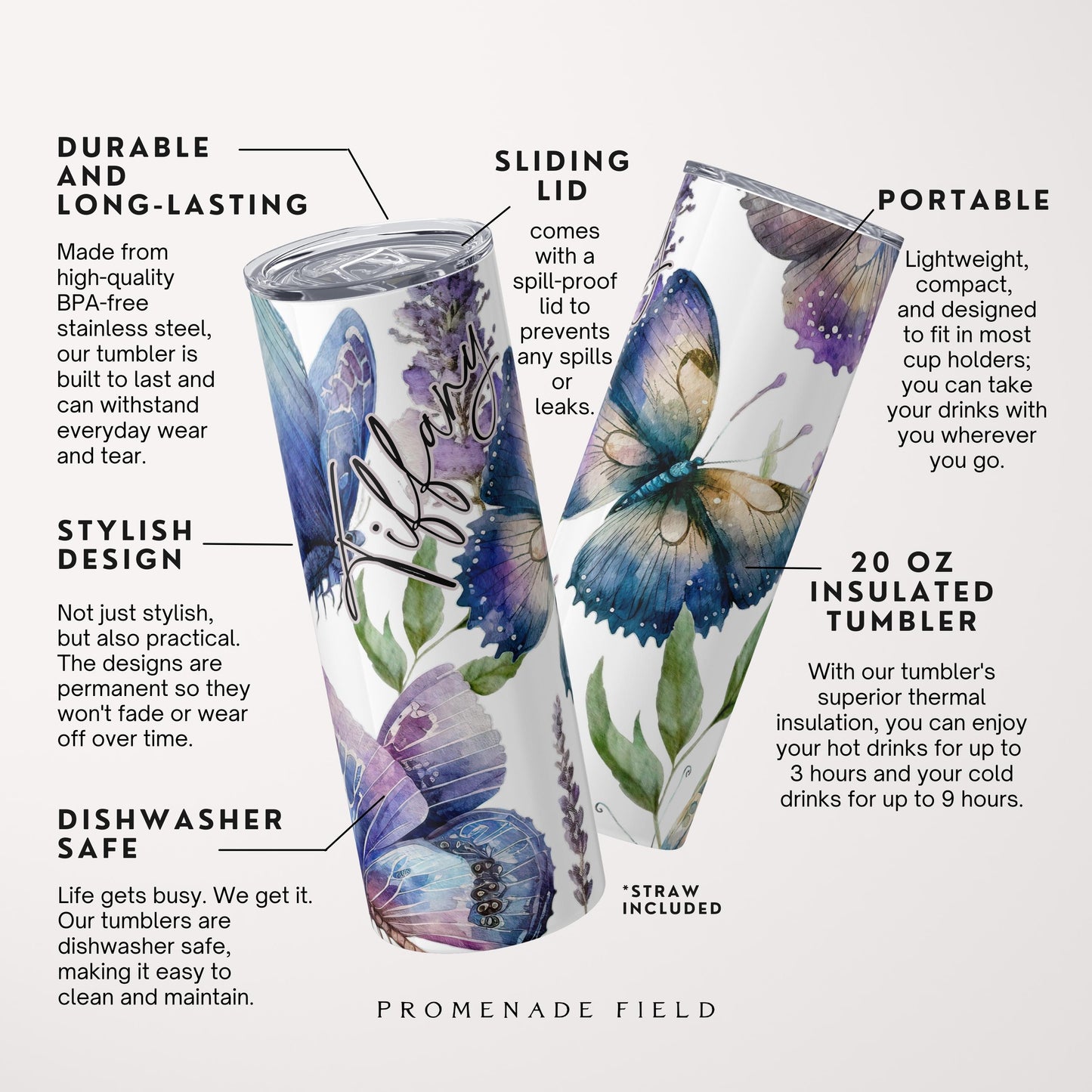 Butterfly Tumbler