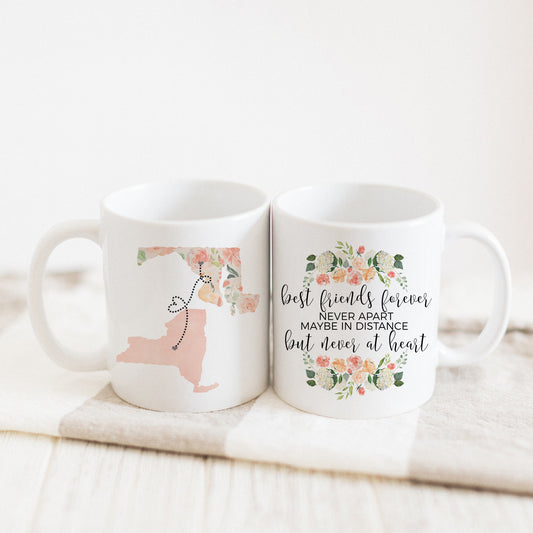 Best Friends Forever Distance Mug