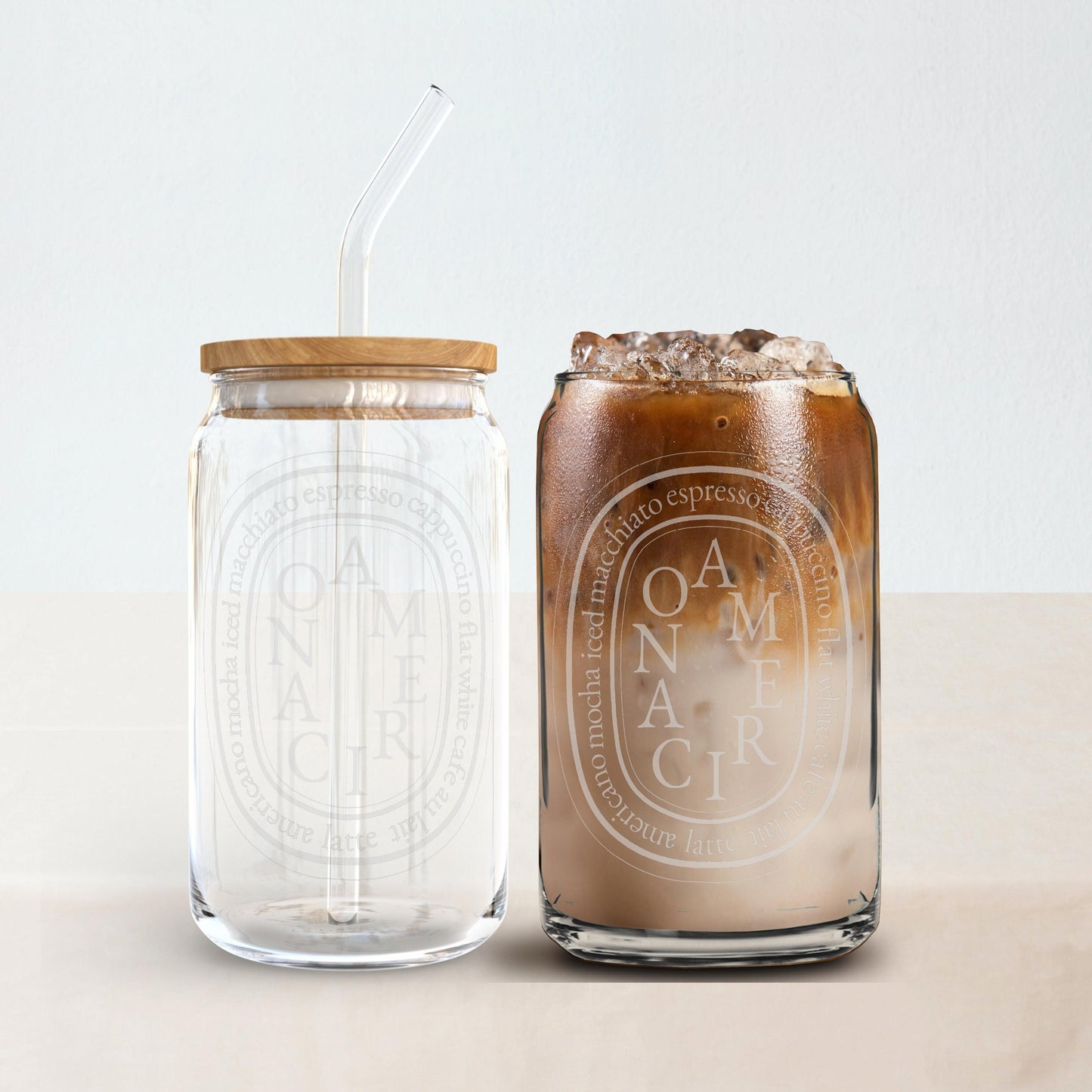 Americano Glass Can Cup